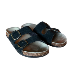Cherokee black double strap cork sandals